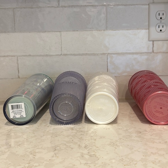 Starbucks Tumblers - Iridescent, White, Silver and Red - Picture 2 of 6